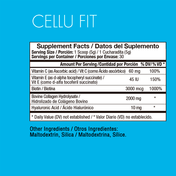 Shake Booster Cellu Fit Supplement Facts